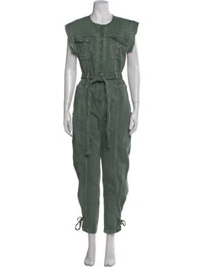 Pre-owned Ulla Johnson Crew Neck Jumpsuit In Green