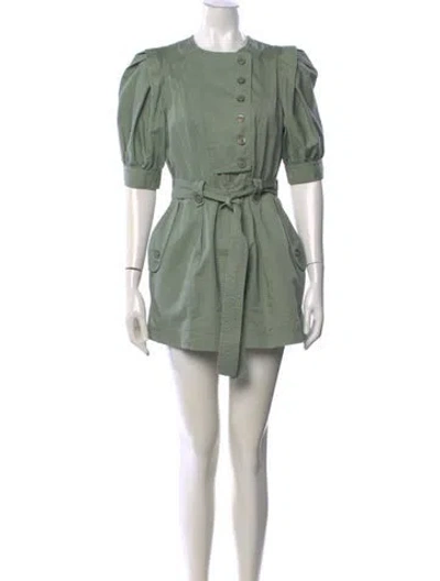 Pre-owned Ulla Johnson Crew Neck Jumpsuit In Green