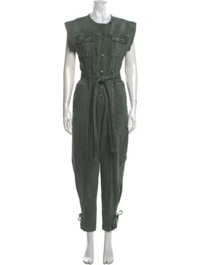 Pre-owned Ulla Johnson Crew Neck Jumpsuit In Green