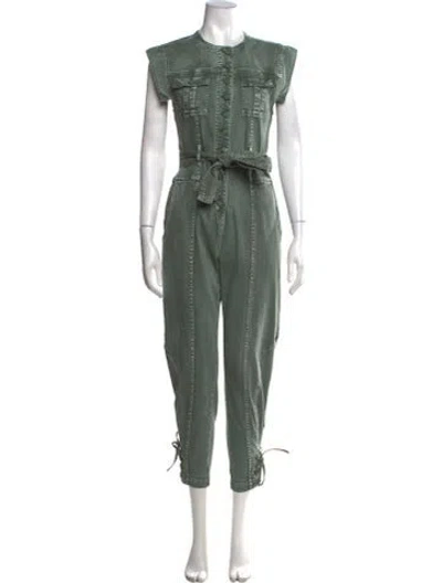 Pre-owned Ulla Johnson Crew Neck Jumpsuit In Green