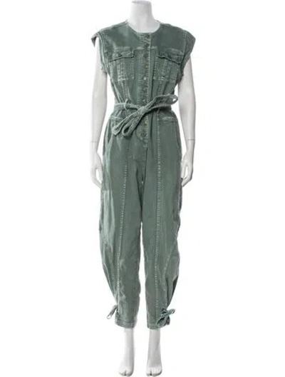 Pre-owned Ulla Johnson Crew Neck Jumpsuit In Multi
