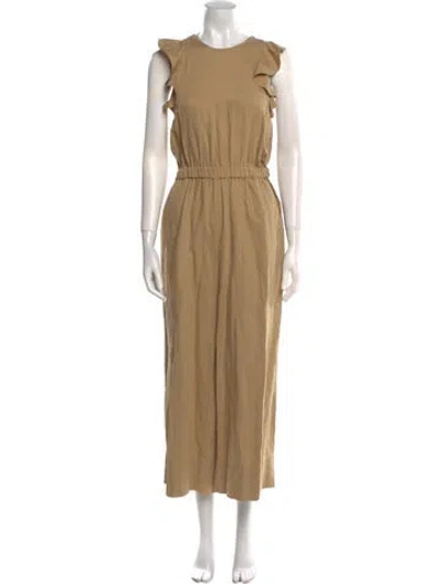 Pre-owned Ulla Johnson Crew Neck Jumpsuit In Neutral
