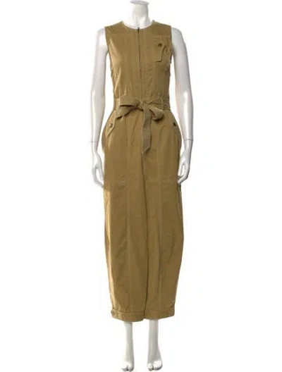 Pre-owned Ulla Johnson Crew Neck Jumpsuit In Neutral