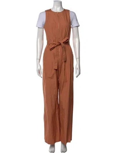 Pre-owned Ulla Johnson Crew Neck Jumpsuit In Neutrals