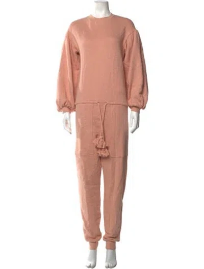 Pre-owned Ulla Johnson Crew Neck Jumpsuit In Pink