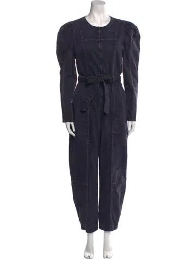 Pre-owned Ulla Johnson Crew Neck Jumpsuit W/ Tags In Black