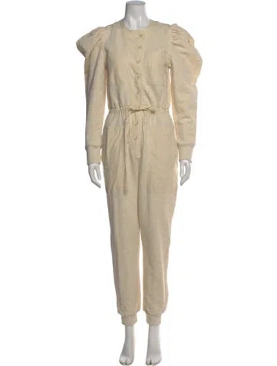 Pre-owned Ulla Johnson Crew Neck Jumpsuit W/ Tags In Neutral