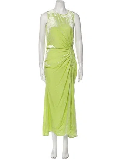 Pre-owned Ulla Johnson Crew Neck Long Dress W/ Tags In Green