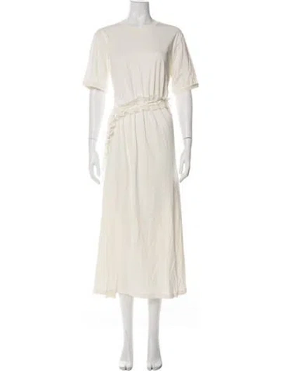 Pre-owned Ulla Johnson Crew Neck Long Dress W/ Tags In Green