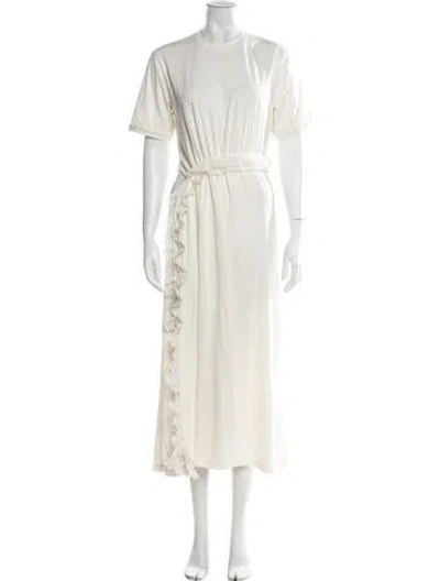 Pre-owned Ulla Johnson Crew Neck Long Dress W/ Tags In Neutral