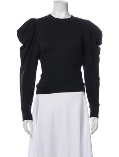 Pre-owned Ulla Johnson Crew Neck Long Sleeve Sweatshirt In Gray