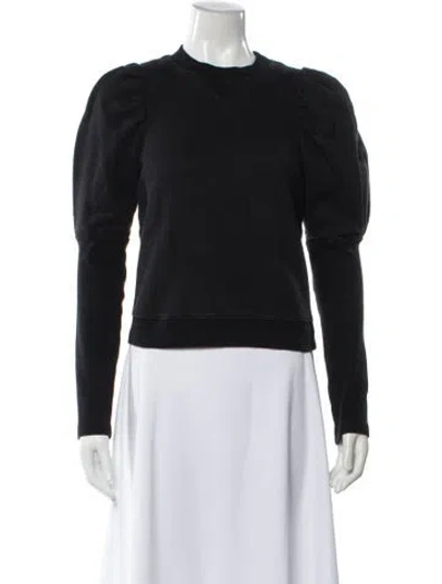 Pre-owned Ulla Johnson Crew Neck Long Sleeve Sweatshirt In Gray
