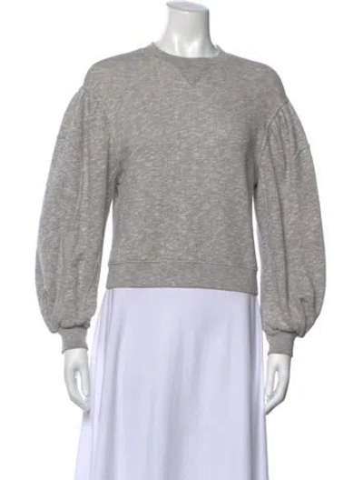 Pre-owned Ulla Johnson Crew Neck Long Sleeve Sweatshirt In Gray