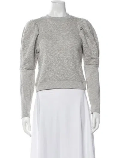 Pre-owned Ulla Johnson Crew Neck Long Sleeve Sweatshirt In Grey