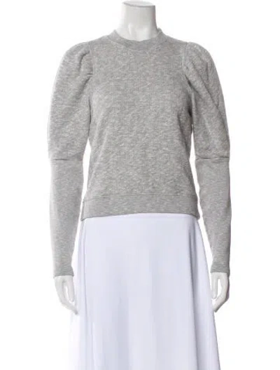 Pre-owned Ulla Johnson Crew Neck Long Sleeve Sweatshirt In Multi