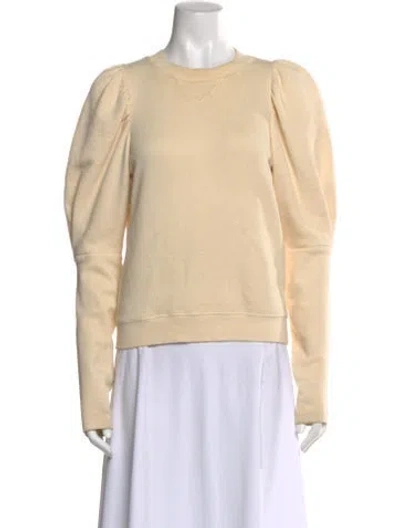 Pre-owned Ulla Johnson Crew Neck Long Sleeve Sweatshirt In Neutral