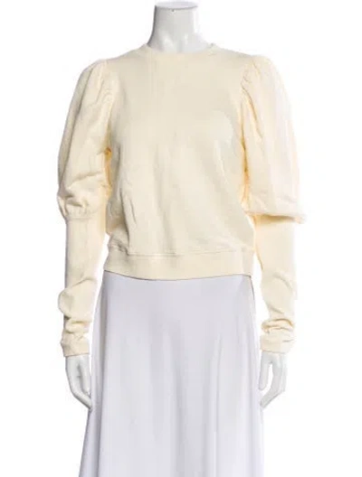 Pre-owned Ulla Johnson Crew Neck Long Sleeve Sweatshirt In Neutral