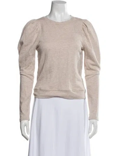 Pre-owned Ulla Johnson Crew Neck Long Sleeve Sweatshirt In Neutral