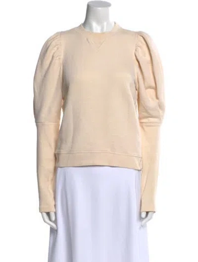 Pre-owned Ulla Johnson Crew Neck Long Sleeve Sweatshirt In Neutral
