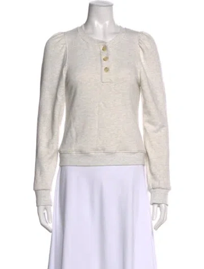 Pre-owned Ulla Johnson Crew Neck Long Sleeve Sweatshirt In Neutral