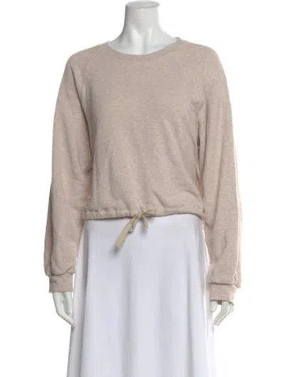 Pre-owned Ulla Johnson Crew Neck Long Sleeve Sweatshirt In Neutral