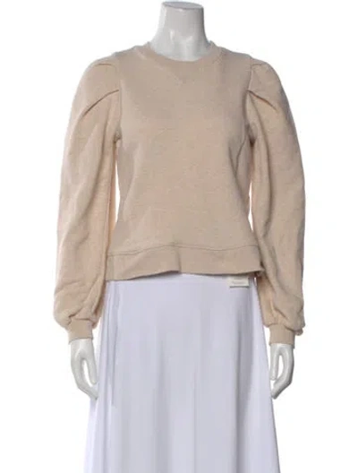 Pre-owned Ulla Johnson Crew Neck Long Sleeve Sweatshirt In Neutral