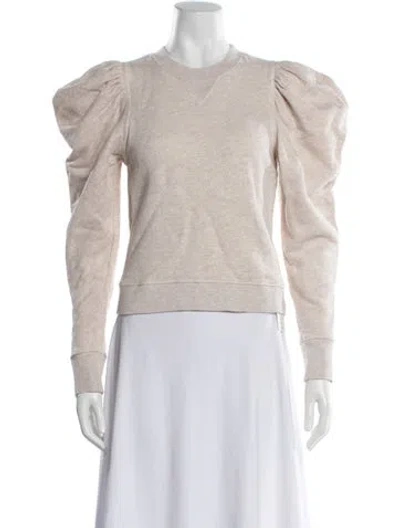 Pre-owned Ulla Johnson Crew Neck Long Sleeve Sweatshirt In Neutral