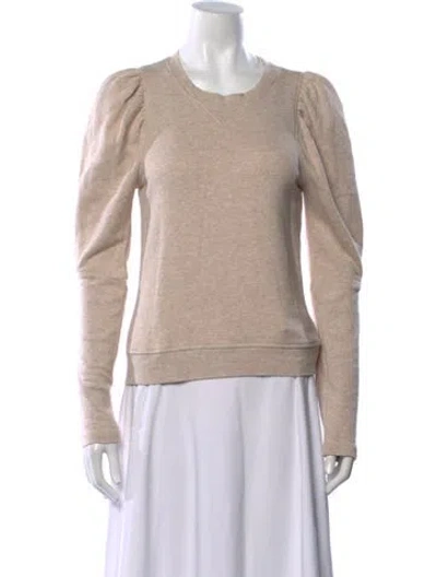 Pre-owned Ulla Johnson Crew Neck Long Sleeve Sweatshirt In Neutral