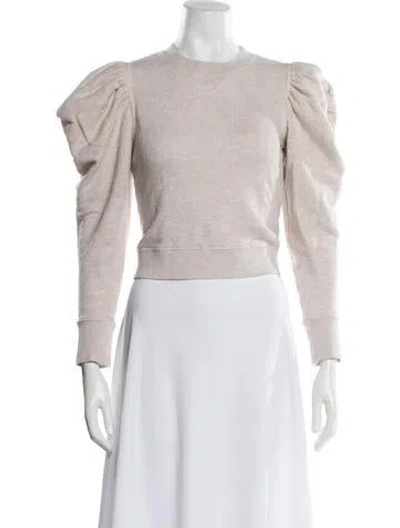 Pre-owned Ulla Johnson Crew Neck Long Sleeve Sweatshirt In Neutral