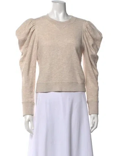 Pre-owned Ulla Johnson Crew Neck Long Sleeve Sweatshirt In Neutral