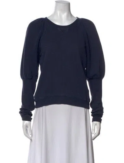 Pre-owned Ulla Johnson Crew Neck Long Sleeve Sweatshirt In Neutrals