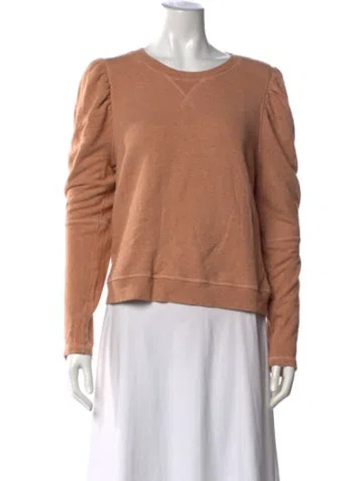 Pre-owned Ulla Johnson Crew Neck Long Sleeve Sweatshirt In Neutrals