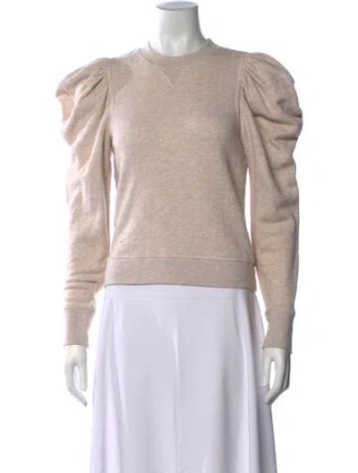 Pre-owned Ulla Johnson Crew Neck Long Sleeve Sweatshirt In Neutrals