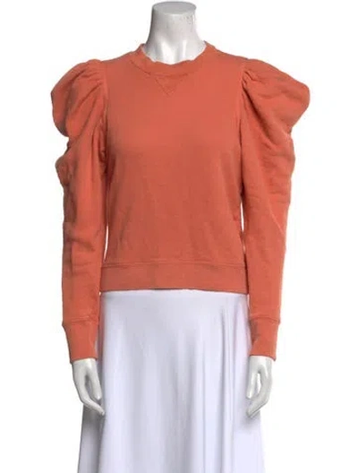 Pre-owned Ulla Johnson Crew Neck Long Sleeve Sweatshirt In Pink