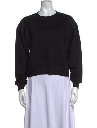 Pre-owned Ulla Johnson Crew Neck Long Sleeve Sweatshirt W/ Tags In Black