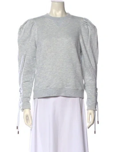 Pre-owned Ulla Johnson Crew Neck Long Sleeve Sweatshirt W/ Tags In Gray