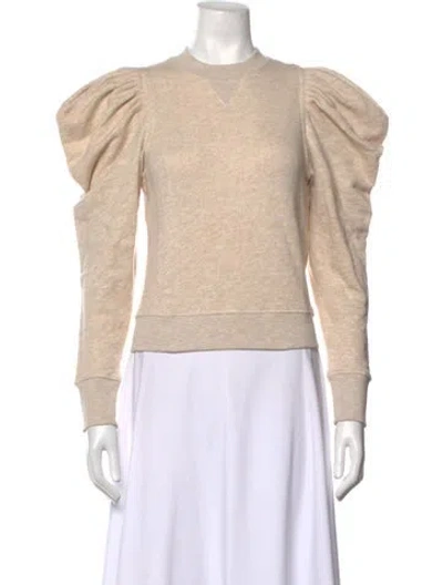 Pre-owned Ulla Johnson Crew Neck Long Sleeve Sweatshirt W/ Tags In Neutrals