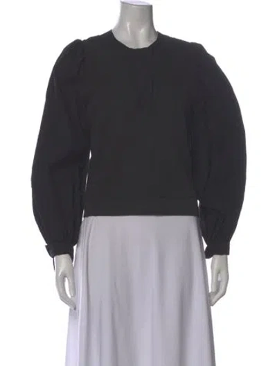 Pre-owned Ulla Johnson Crew Neck Long Sleeve Top In Gray