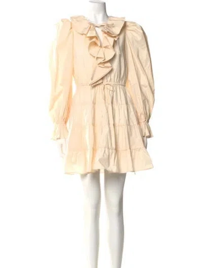 Pre-owned Ulla Johnson Crew Neck Mini Dress In Pink