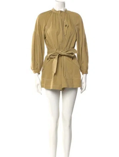 Pre-owned Ulla Johnson Crew Neck Romper In Brown