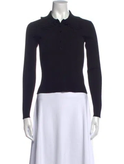 Pre-owned Ulla Johnson Crew Neck Sweater In Black