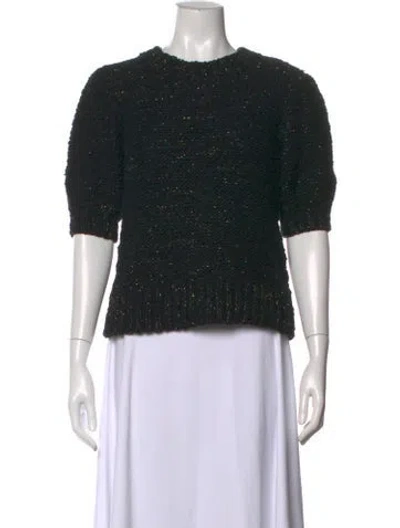 Pre-owned Ulla Johnson Crew Neck Sweater In Black
