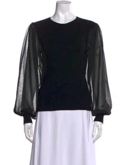 Pre-owned Ulla Johnson Crew Neck Sweater In Black