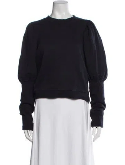 Pre-owned Ulla Johnson Crew Neck Sweater In Blue