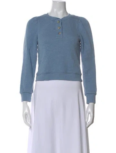 Pre-owned Ulla Johnson Crew Neck Sweater In Blue