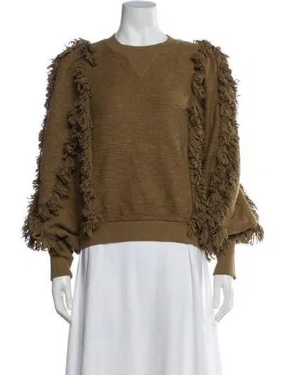 Pre-owned Ulla Johnson Crew Neck Sweater In Blue