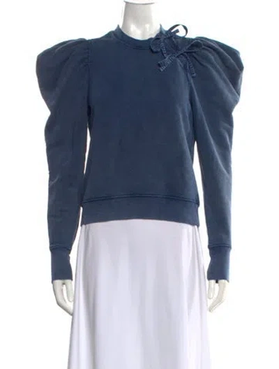 Pre-owned Ulla Johnson Crew Neck Sweater In Blue