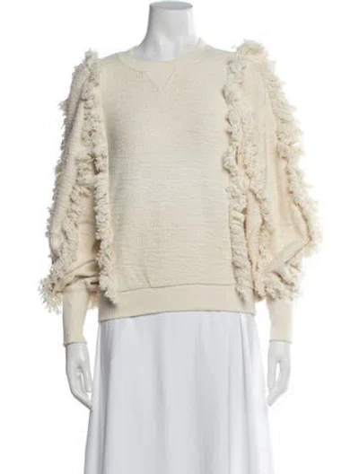 Pre-owned Ulla Johnson Crew Neck Sweater In Blue