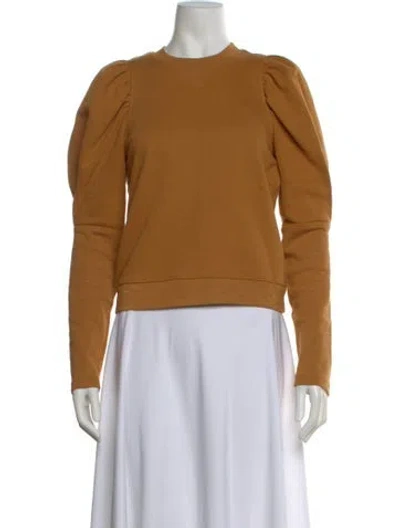 Pre-owned Ulla Johnson Crew Neck Sweater In Brown