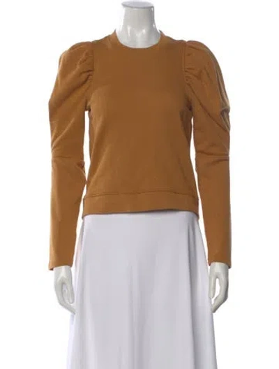 Pre-owned Ulla Johnson Crew Neck Sweater In Brown